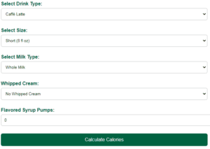 Starbucks Calories Calculator for Smart Choices in 2025